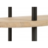 Riiul ELI helepruun / must, 105x40xH176 cm