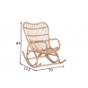 Kiiktool SWING helepruun, 112x70xH94 cm
