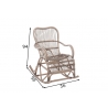 Kiiktool SWING hallikaspruun, 98x56xH94 cm