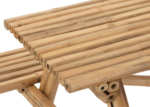 Aiamööbli komplekt TIKI helepruun, 134x120xH79 cm