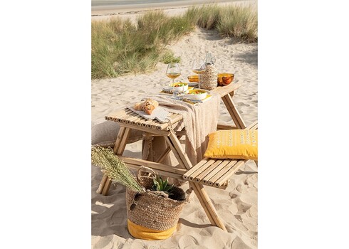 Aiamööbli komplekt TIKI helepruun, 134x120xH79 cm