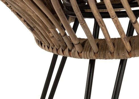 Tugitool VIVI pruun, 104x82xH96 cm