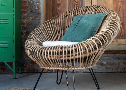 Tugitool VIVI pruun, 104x82xH96 cm