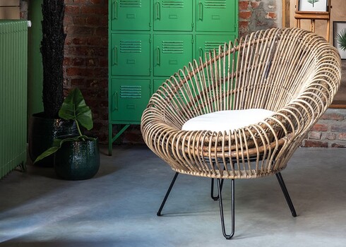 Tugitool VIVI pruun, 104x82xH96 cm