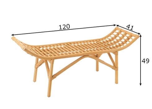 Pink ANA pruun, 120x41xH49 cm