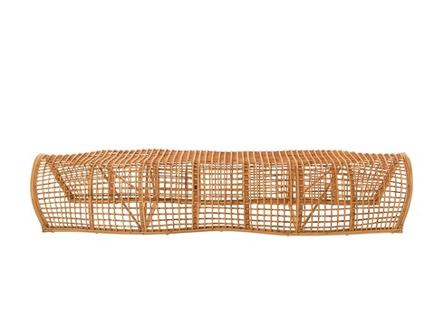 Pink RONI pruun, 191x69xH45 cm