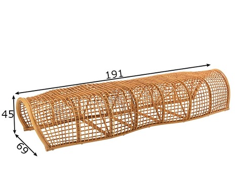 Pink RONI pruun, 191x69xH45 cm