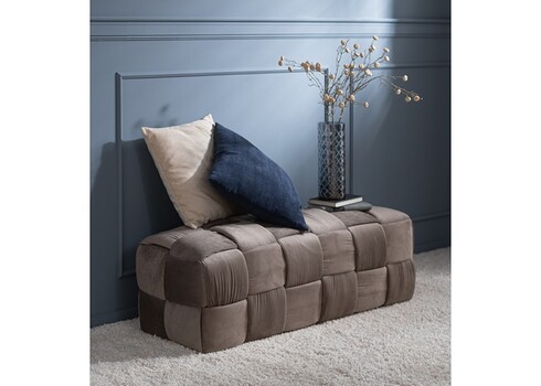 Tumba PATCH pruun, 120x42xH38 cm