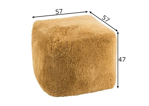 Tumba SHEEP kollane, 57x57xH47 cm