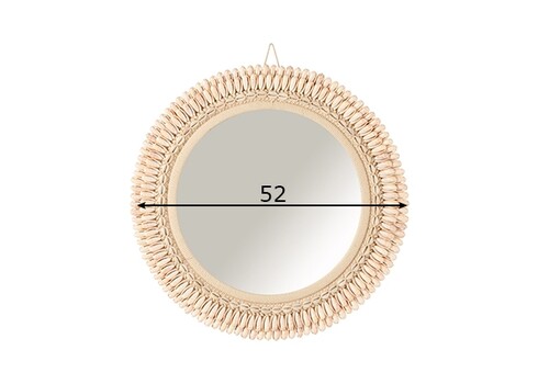 Peegel MONA beež, 52x3xH52 cm