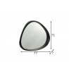 Peegel GILES must, 77x7xH71 cm
