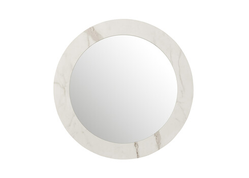 Peegel DONATELLA valge marmor, 80x3xH80 cm