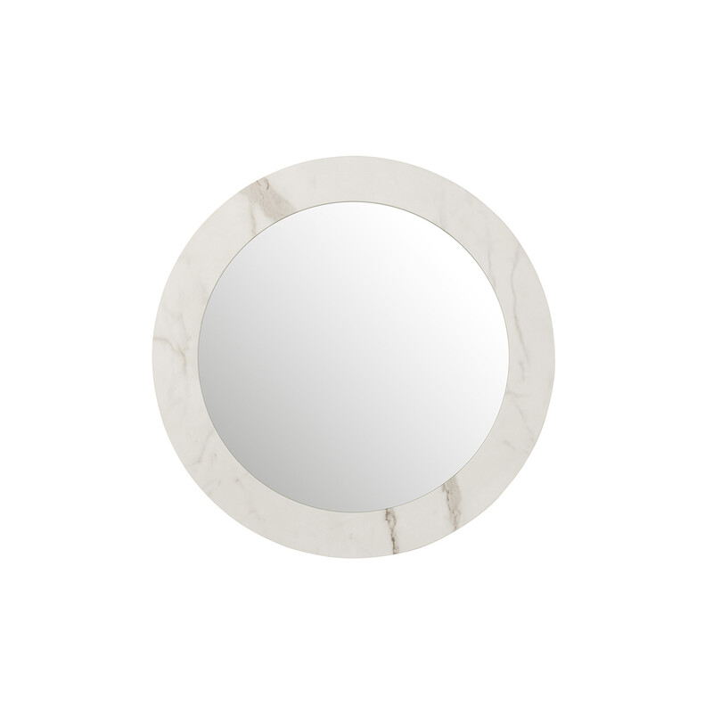 Peegel DONATELLA valge marmor, 80x3xH80 cm