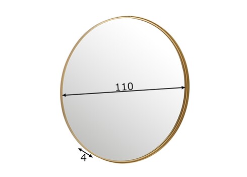 Peegel BIANCA kuldne, 110x4xH110 cm