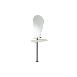Peegel FERRO valge marmor, 65x30xH185 cm