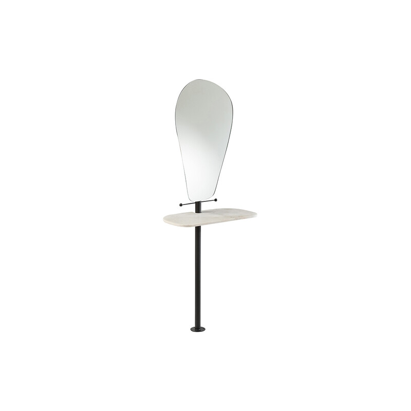 Peegel FERRO valge marmor, 65x30xH185 cm