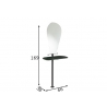 Peegel FERRO roheline marmor, 65x30xH185 cm