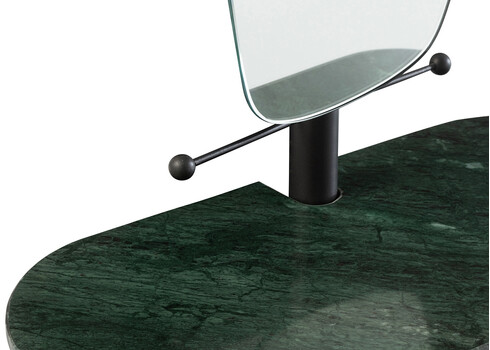 Peegel FERRO roheline marmor, 65x30xH185 cm