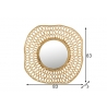 Peegel OVALS kuldne, 83x3xH83 cm