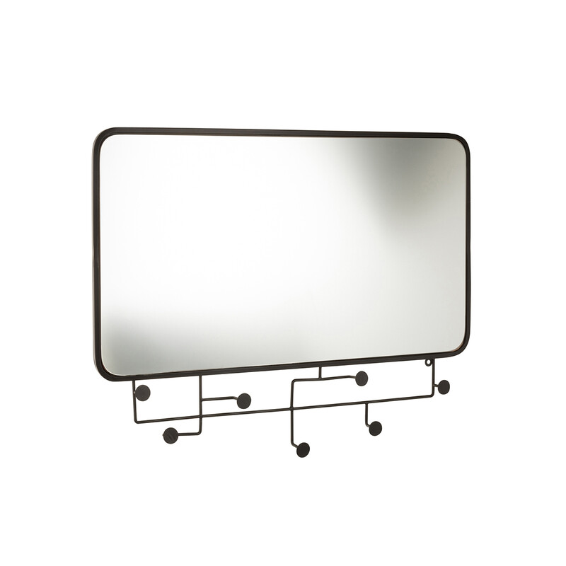 Peegel ARLO must, 82x5xH60 cm