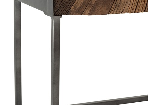 Kummut SHANIL tumepruun / hall, 90x40xH160 cm