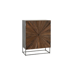 Kapp SHANIL tumepruun / hall, 85x40xH111 cm