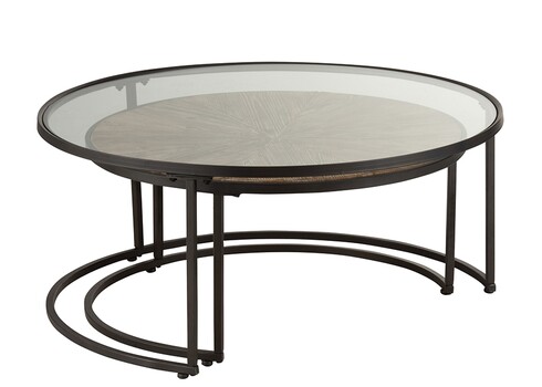 Diivanilaudade komplekt HEXA pruun / must, 2 tk