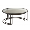 Diivanilaudade komplekt HEXA pruun / must, 2 tk
