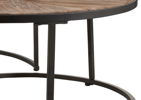 Diivanilaudade komplekt HEXA pruun / must, 2 tk