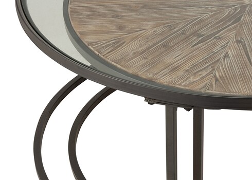 Diivanilaudade komplekt HEXA pruun / must, 2 tk