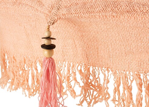 Päikesevari TASSELS roosa / pruun, 188x188xH250 cm
