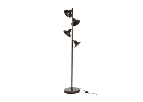 Põrandavalgusti BELL tumepruun, 32x32xH156 cm