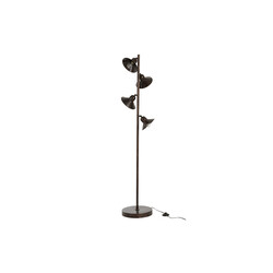 Põrandavalgusti BELL tumepruun, 32x32xH156 cm