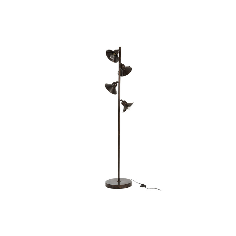 Põrandavalgusti BELL tumepruun, 32x32xH156 cm