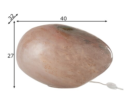 Lauavalgusti DANY roosa, 40x27xH32 cm