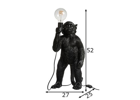 Lauavalgusti APE must, 27x25xH52 cm