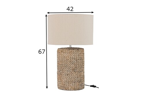 Lauavalgusti BRAID pruun / beež, 42x42xH67 cm, E27