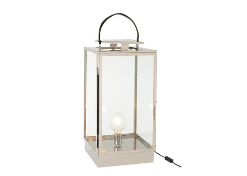 Lauavalgusti LANTERN hõbe, 32x32xH76 cm, E27