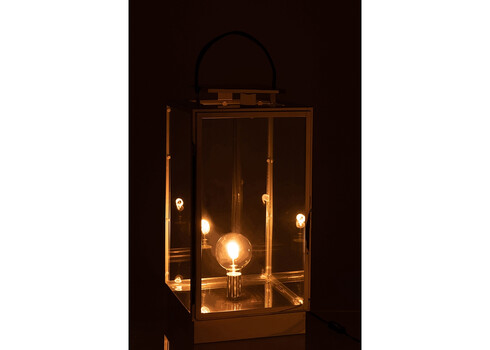 Lauavalgusti LANTERN hõbe, 32x32xH76 cm, E27