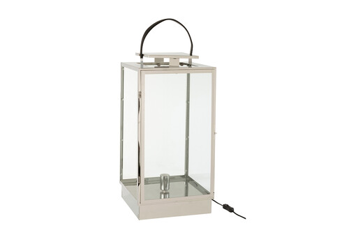 Lauavalgusti LANTERN hõbe, 32x32xH76 cm, E27