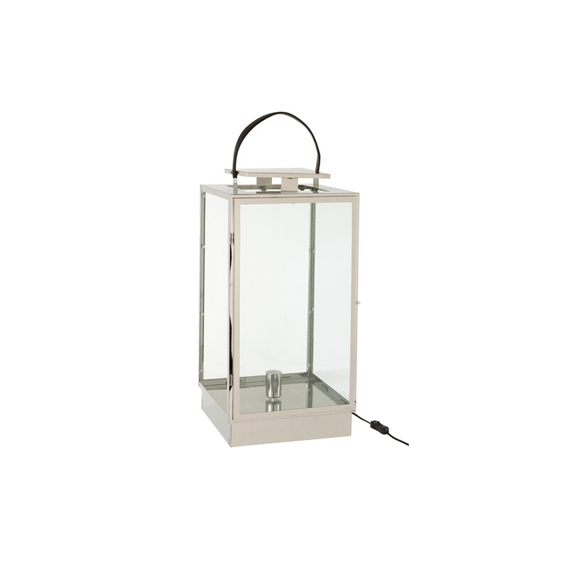 Lauavalgusti LANTERN hõbe, 32x32xH76 cm, E27