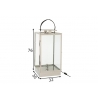 Lauavalgusti LANTERN hõbe, 32x32xH76 cm, E27