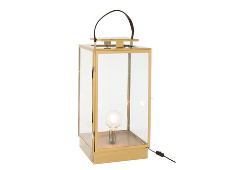 Lauavalgusti LANTERN kuldne, 32x32xH76 cm, E27