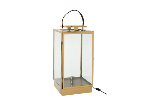 Lauavalgusti LANTERN kuldne, 32x32xH76 cm, E27