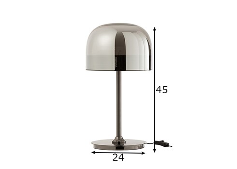 Lauavalgusti TOPJA hõbe, 24x24xH45 cm, LED