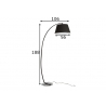 Põrandavalgusti STAND must, 106x56xH188 cm, E27