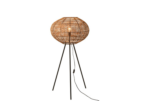 Põrandavalgusti GERI pruun / must, 61x61xH133 cm, E27