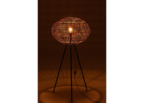 Põrandavalgusti GERI pruun / must, 61x61xH133 cm, E27