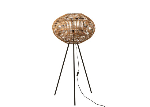 Põrandavalgusti GERI pruun / must, 61x61xH133 cm, E27