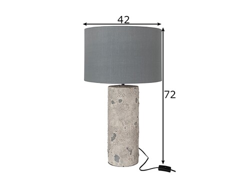 Põrandavalgusti GRETA hall, 42x42xH72 cm, E27